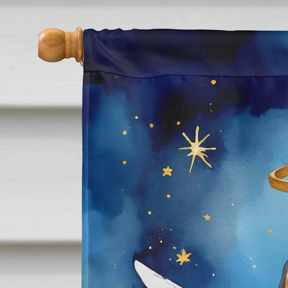 Black and Tan Coonhound My Angel House Flag 28 in x 40 in