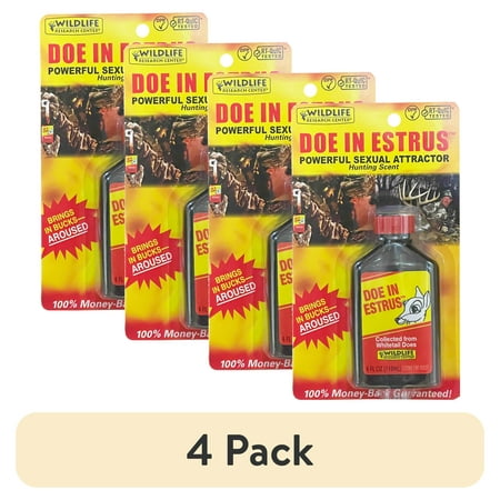 (4 pack) Wildlife Research Center Doe in Estrus Doe Estrous Hunting Scent 4 fl oz