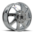 thumbnail image 2 of Luxxx HD14 Rear Outer Dually Wheel, 20"x8.25", 8x165mm, -192 Offset, 121.3mm Hub, Chrome Finish, 2 of 2