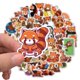 thumbnail image 2 of Stickers Hapiuen de panda rojo, 50 piezas, vinilo impermeable, 2 of 7
