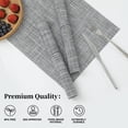 thumbnail image 2 of Juego de 12 Individuales Leetaltree en Gris Lino - Individuales Resistentes al Calor y Antideslizantes para Mesa de Comedor, Lavables y Duraderos de PVC Vinílico Tejido (Gris Lino, 12), 2 of 9