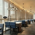 thumbnail image 5 of 39.3in Industrial Large Chandelier 8-light Metal Pendant Lamp Ceiling Fixtures Pendant Light 110V, 5 of 22