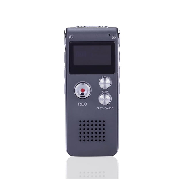 Digital Voice Activated Recorder with Playback Player Sound Recorder Professional Mini Flash ,Portable