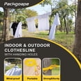 thumbnail image 2 of Tendedero de viaje Packgoape portátil a prueba de viento de 8 m con alfileres, 2 of 6