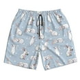thumbnail image 5 of Goofa Rabbit Is Eating Carrots Printed Mens Swim Trunks Summer Quick Dry Short Beach Swimwear Bathing Suits-, 5 of 9