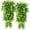 Ivy Plants, variant on Artificial Hanging Plants 2pcs Fake Hanging Plant Faux Fake Ivy Vine Outdoor UV Resistant Plastic Plants (Ivy Plants)