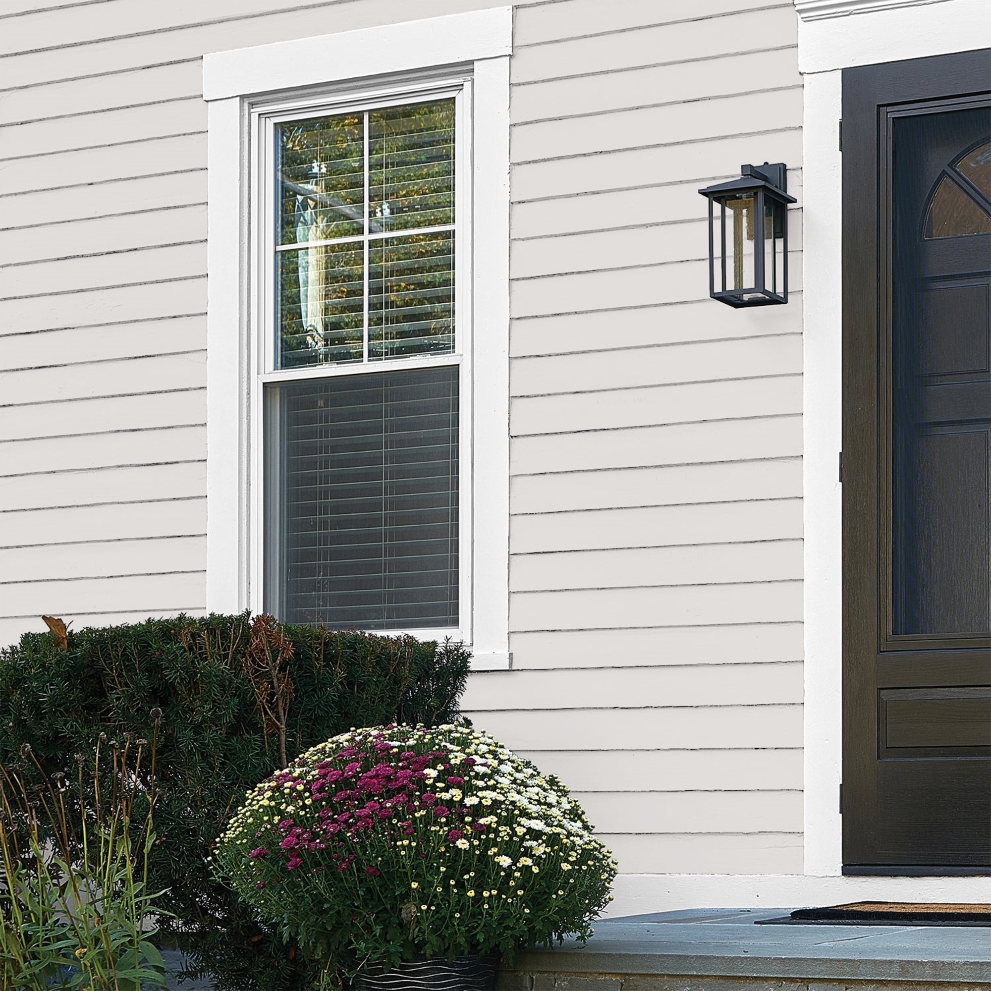 Glidden HEP Fall Chill / Grey Flat Exterior Paint with Primer, 1 Gallon