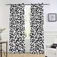 thumbnail image 6 of Coolnut Blackout Curtains for Bedroom Living Room 84" Leopard Pattern Black Spots White Background Partition Room Dividers Sheer Curtains, 6 of 7