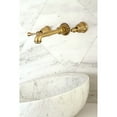 thumbnail image 3 of Kingston Brass KS7123BL 8-Inch Center Wall Mount Bathroom Faucet, Antique Brass, 3 of 4