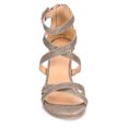 thumbnail image 3 of Maripe Womens Elissa High Heel Strappy Sandal Shoes, Gold, US 6, 3 of 7