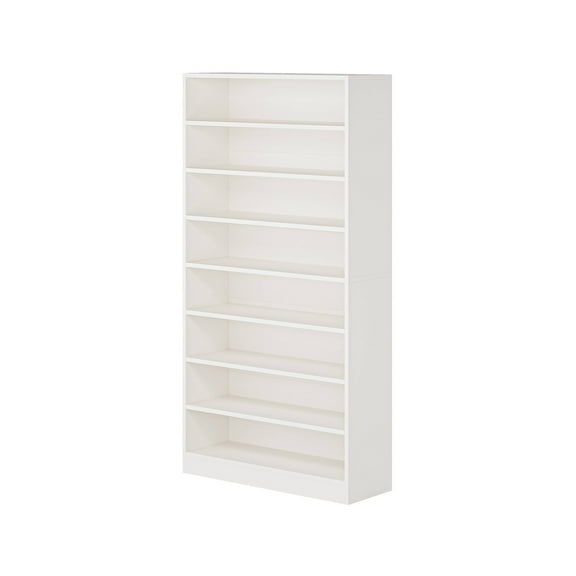 Hommoo Modern Wood Freestanding Shoe Cabinet, 8 Tiers 40-45 Pairs Shoe Storage Rack Organizer for Entryway, White