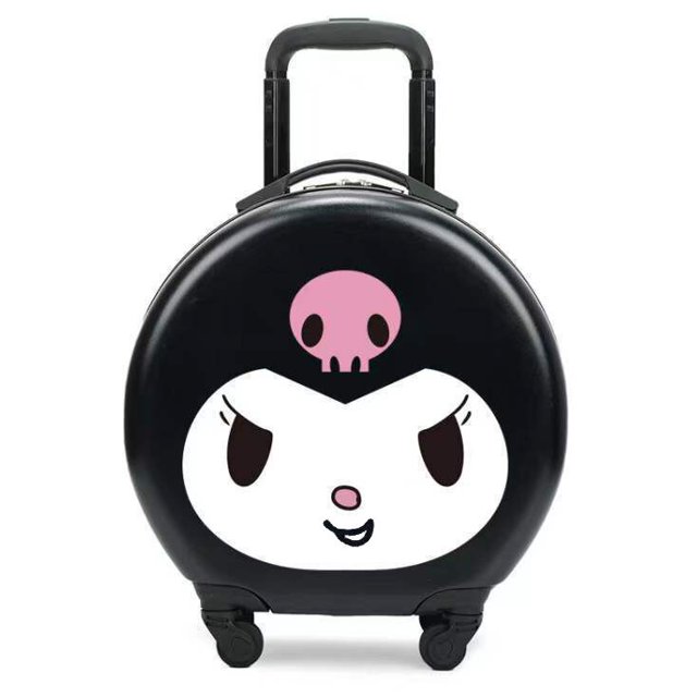 Sanrio Kuromi Cinnamoroll Hello Kitty-maleta de viaje con dibujos animados para niños, Maleta de viaje
