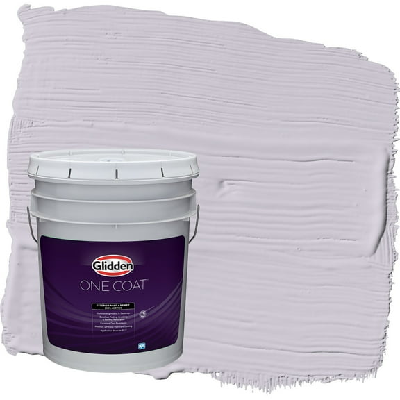 Glidden One Coat Silver Chalice / Purple Satin Exterior Paint with Primer, 5 Gallon