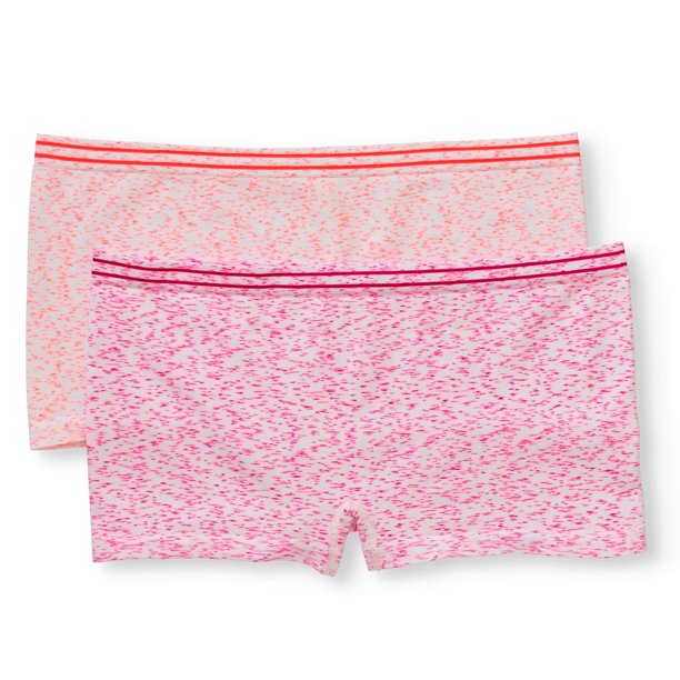 No Boundaries Women's Boyshort Panties, 2Pack