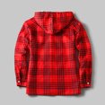 thumbnail image 4 of Vedolay Men Jackets for Winter Oversized Button Down Shirt Fall Outfits Fashion Trendy Coat Red,3XL, 4 of 5