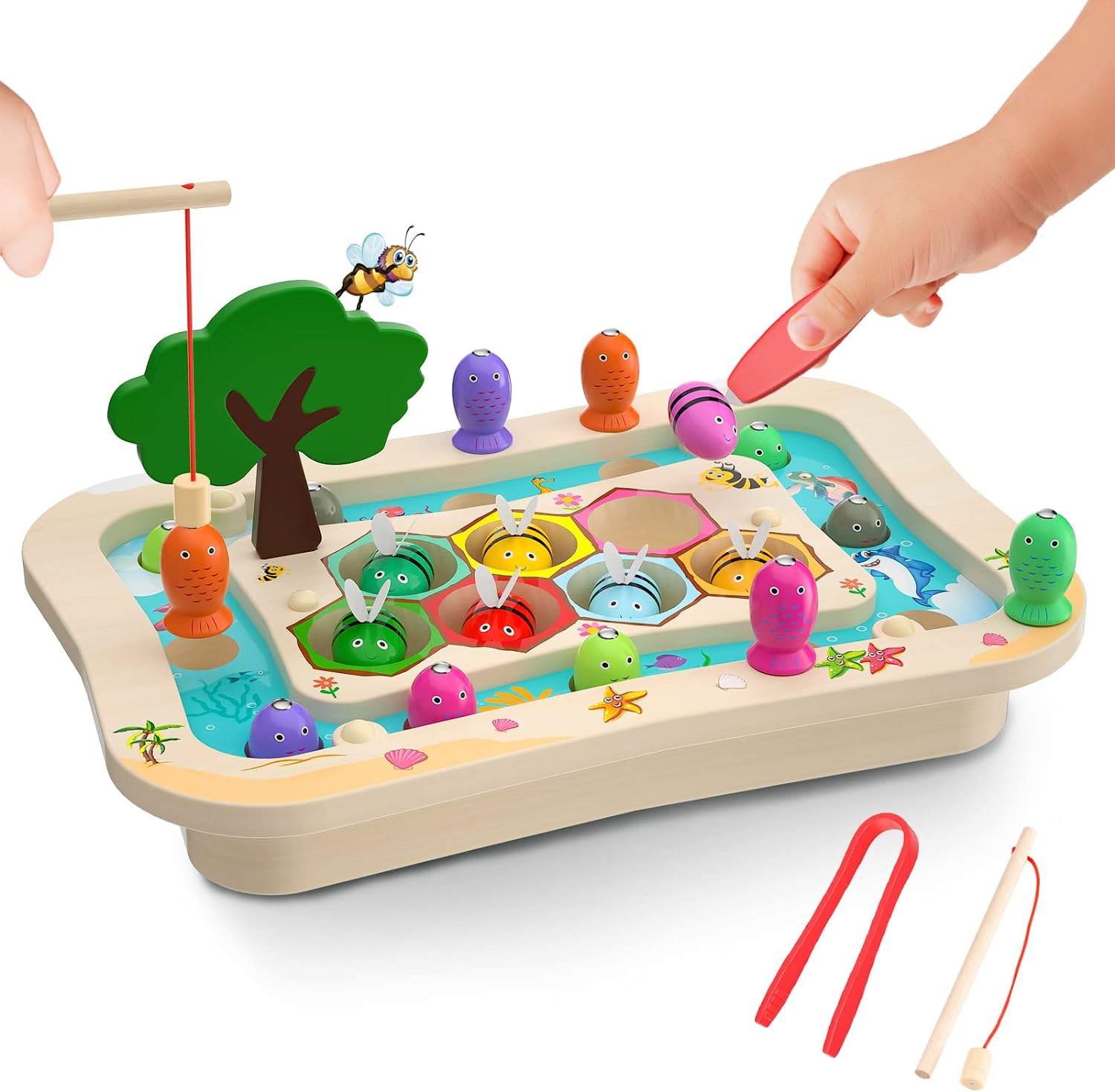 Toddler Toys, Educational Learning Toys, Fishing Game Bee