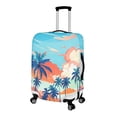 thumbnail image 2 of HELLHERO Palm Tree Pattern Travel Luggage Sleeve for Family, Polyester Ammonia Elastic Durable Luggage Cover All Size, 2 of 7