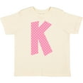thumbnail image 3 of Inktastic Pink and White Polka Dots Letter K Boys or Girls Toddler T-Shirt, 3 of 5