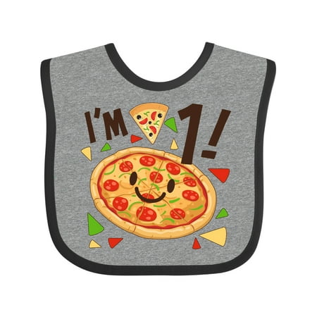 

Inktastic I m One! Pizza Birthday Party Gift Baby Boy or Baby Girl Bib