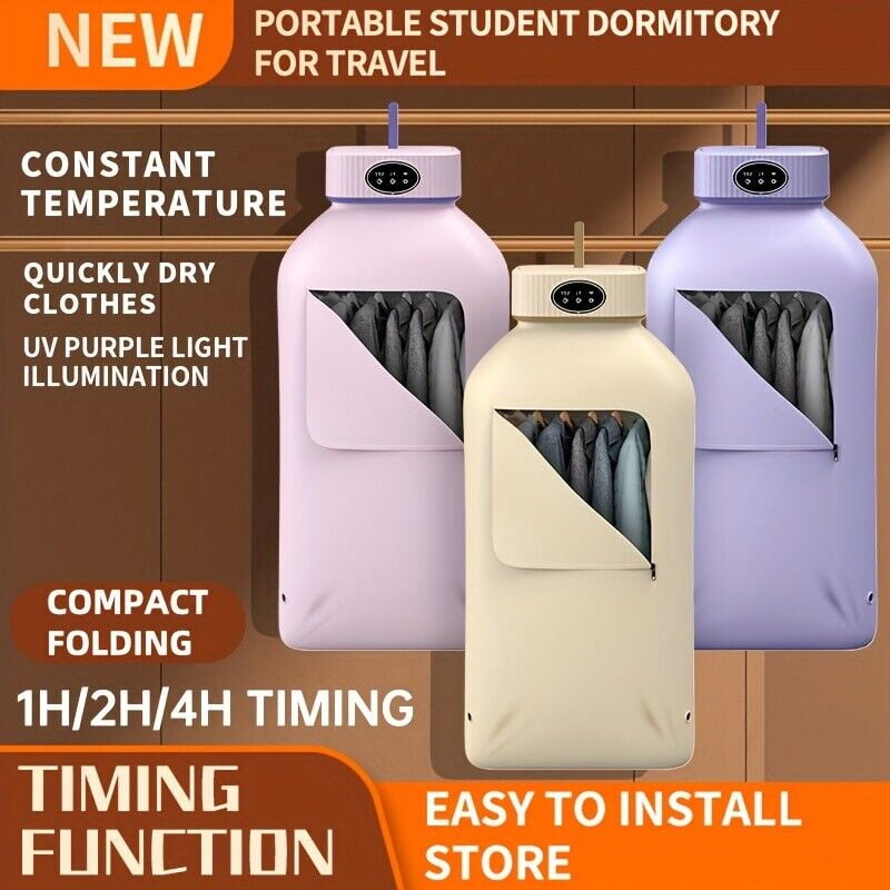 Topchances 110V Yellow Electric Folding Dryer