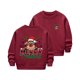 thumbnail image 4 of Sudadera sin capucha para niños, con estampado navideño, cuello redondo, manga larga, forro polar, para niños de talla mediana a grande, blusa de poliéster para niños., 4 of 5