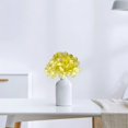 thumbnail image 4 of 4 Bouquets Silk Hydrangea Artificial Flowers, Dried Style Fake Hydrangea Stems, Faux Fall Floral for Wedding, Baby Shower & Table Centerpiece Decor, Yellow, 11in, 4 of 5