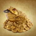 thumbnail image 3 of LYUMO Money Frog Toad Decoration Chinese Feng Shui Wealth Lucky Frog for Home Office Decor, Good Lucky Gift, 2.56" x 2.36" x 1.97", 3 of 8