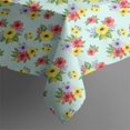 thumbnail image 5 of Pioneer Flower Floral Print Pattern Square Tablecloth, Waterproof Wipeable Spillproof Washable Table Cover for Home Kitchen Party and Daily Decor 52"x52", 5 of 6