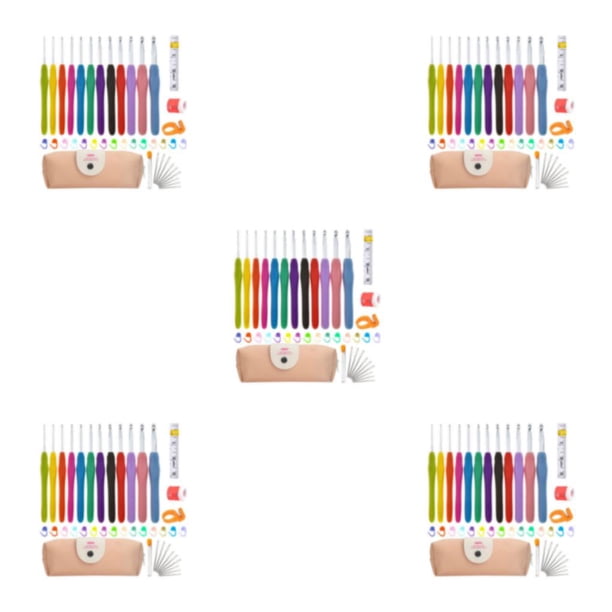 Juego de Ganchos de ganchillo Billuyoard Kit Extra largo agujas accesorios para tejer herramientas de costura