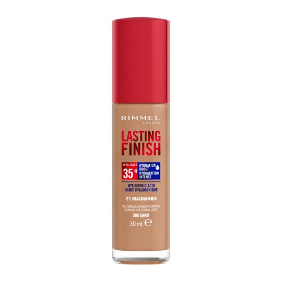 Rimmel Lasting Finish 35 Hour Foundation, Long-Wearing, Hydrating, Vegan Formula, Full-Coverage