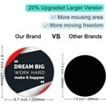 thumbnail image 3 of ITNRSIIET [20% Larger] Mouse Pad with Stitched Edge Premium-Textured Mouse Mat Waterproof Non-Slip Rubber Base Round, 3 of 5