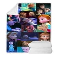 thumbnail image 1 of Frozen Alice Flannel Blanket, Cartoon Blanket, Super Soft Blanket, 3D Printing, Suitable For Sofa, Living Room-week, 1 of 2