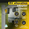 thumbnail image 3 of 30 Amp to 20 Amp Adapter Universal RV Distribution Adapter with LED Indicator Light for Camping Construction Industrial Use-yellow-, 3 of 11