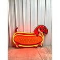 thumbnail image 2 of Glowneon Dachshund Hot Dog Neon Acrylic Print Sign, Hot Dog Shop, 2 of 4