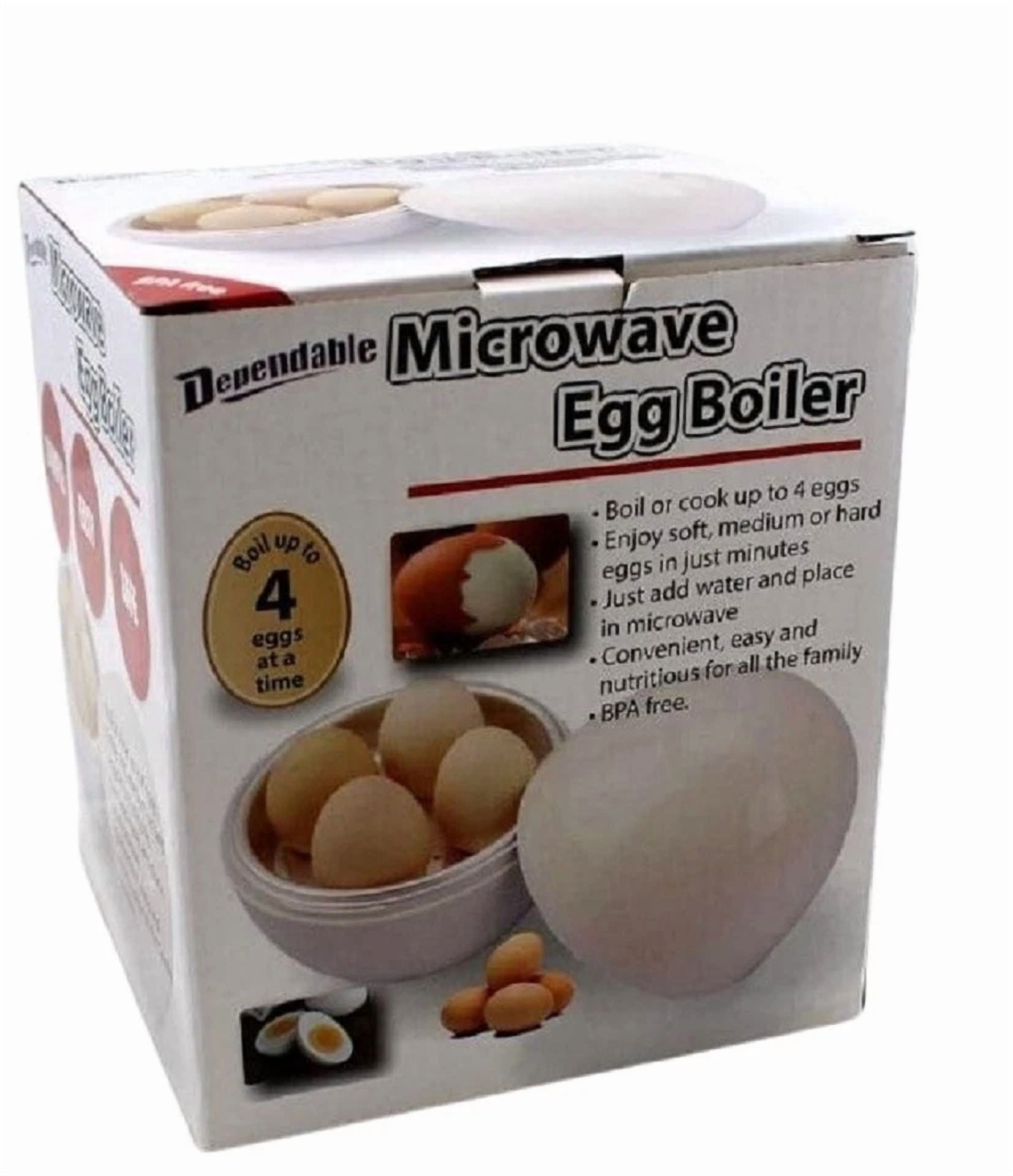 CIRCLE- Microwave Egg Boiler Hard Or Soft Boiled Eggs Bpa Free Cook Up To 4 Eggs Healthy
