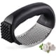 thumbnail image 1 of Prensa de ajo Rocker, 2 en 1 multifuncional, trituradora de ajo, picadora de ajo de acero inoxidable, picadora, molinillo, cortador, utensilio de cocina (negro) oso de fresa Hogar, 1 of 6