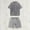 Gray, variant on YLSDY Men's 2 Piece Short Sets Oversized T-Shirts Cotton Short Sleeves Casual Loose Basic Tees with Sweat Shorts Athletic Acid Washed Cotton Gym Short Black XXL
