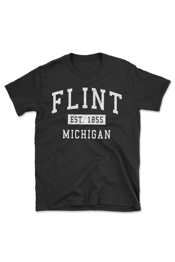 Flint Michigan Classic Established Men's Cotton T-Shirt