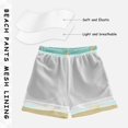 thumbnail image 3 of FORMRS Boys Swim Trunks Quick Dry Mesh Liner Boardshorts Sizes XS-XL, Blue Beach Pattern, 3 of 7