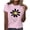 Pink, variant on HONHUZH Womens Summer Tops Daisy Printed Crew Neck Casual T-shirt Short Sleeve Crew Neck Top