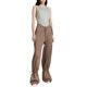 thumbnail image 2 of Sunloudy Pantalones de Mujer, Casual Cordón Amarrado Cintura Color Sólido Elástico Ajustable Tobillo Recto Suelto Pantalones Sunloudy moda, 2 of 6