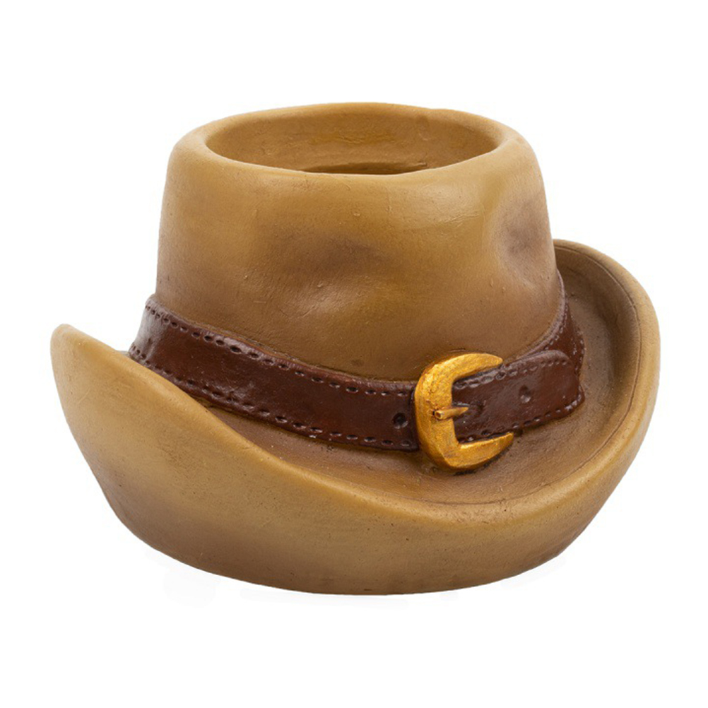 Homemaxs Western Cowboy Hat Planter Creative Plant Pot Pretty Succulent Planter for Decor