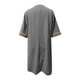 thumbnail image 5 of Puntoco Vestido De Manga Corta Con Cuello En V, Vestido Casual Con Cuello En V De Manga Media De Color Sólido De Verano Para Mujer Gris M, 5 of 5