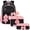 Pink-40724aa, variant on AHMOMEI Large Capacity 3 Pcs Backpack Set, Cute Bow Decor Bookbag with Lunch Bag & Pencil Case for Camping, Trips, Picnic & Daily Casual Activities