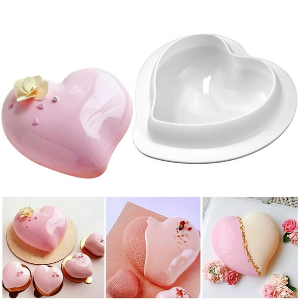 Molde de pastel de amor de esquina afilada individual de 4 pulgadas, herramienta para hornear Chocolate para el Día de San Valentín DIY Wmkox8yii gf7938