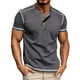 thumbnail image 1 of pstuiky Mangas cortas para hombre, Camiseta de manga corta con cuello redondo y botones versátiles de color liso para hombre camisas casuales para hombre m, 1 of 2
