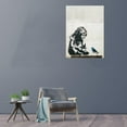 thumbnail image 6 of Banksy Canvas Wall Art Girl With Blue Bird Street Graffiti Large Canvas Prints for Living Room Bedroom Home Decorations Modern Stretched Framed Artwork 16x12 inch / 40x30 cm, 6 of 6