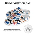 thumbnail image 6 of Yiaed Cute Sea Animals Print Slippers Fuzzy Warm Cozy Slippers Non Slip House Slippers For Indoor Outdoor Slippers House Slippers-46/47, 6 of 7