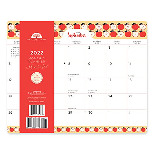 2022 Magnetic Refrigerator Calendar Wall Calendar Pad By Bright Day, 16 Month 8 X 10 Inch, Fruit - Walmart.com