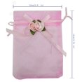 thumbnail image 5 of 50 bolsas de regalo transparentes para boda, 3,8 x 4,8 pulgadas, bolsas de regalo, bolsas de muestra con cordón rosa (rosa), 5 of 5